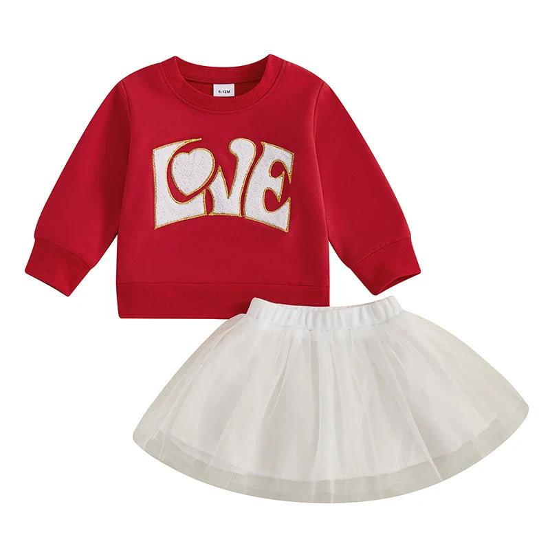 Girls Ruffle Sleeve Top and Floral Print Skirt Set Cute Outfit for Spring and Summer Parties and Playdates