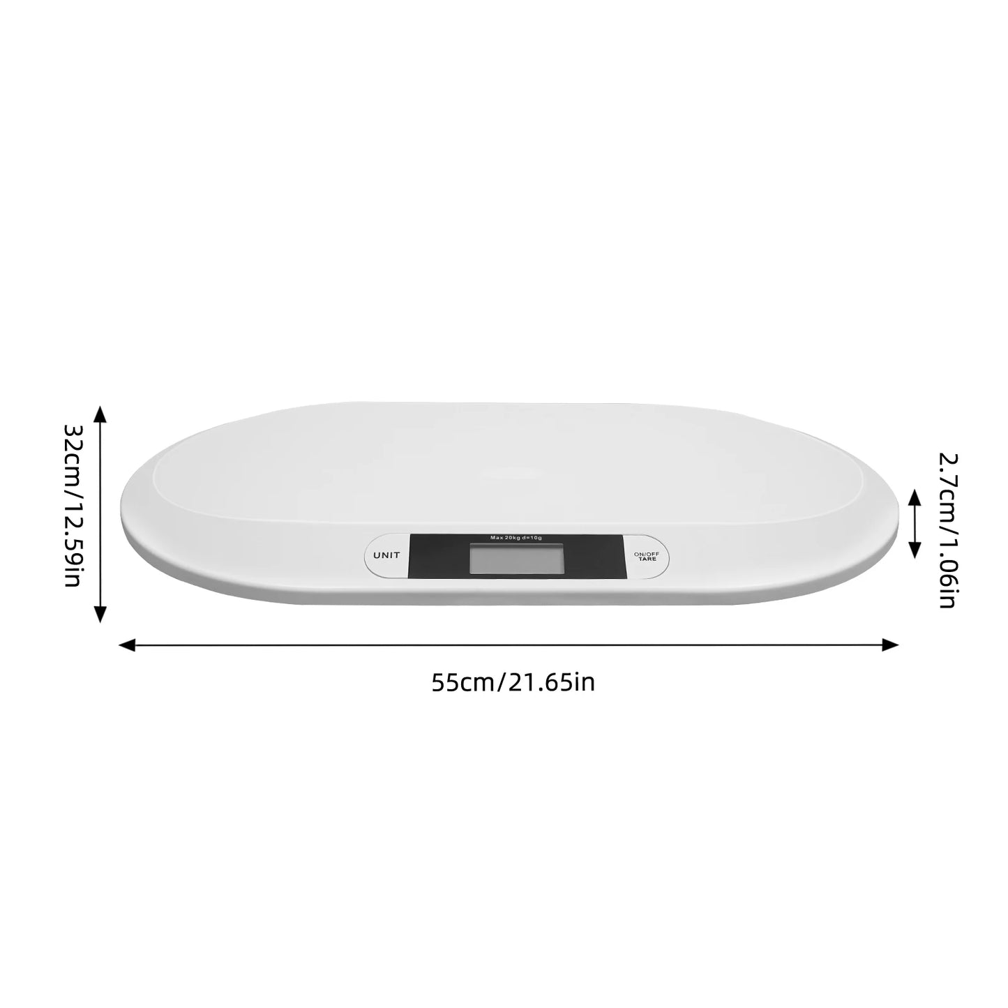 Ergonomic Digital Baby Scale- Profi Tierwaage Kinder Waage Fur Haustier Katzen Welpen Kleintiere Bis 20 Kg